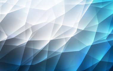 Kristallerle, üçgenlerle hafif BLUE vektör şablonu.