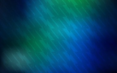 Koyu mavi, düz çizgileri olan yeşil vektör arkaplan.