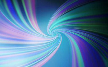 Eğri çizgileri olan hafif Mavili vektör deseni.