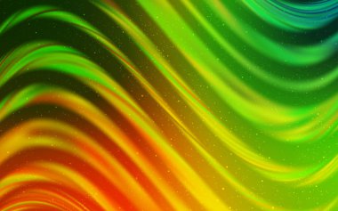 Açık yeşil, sarı vektör doku ile Samanyolu yıldız.