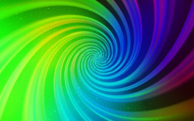 Uzay yıldızları ile koyu çok renkli vektör şablonu.