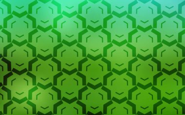 Bükülmüş çizgileri olan Açık Yeşil vektör arkaplanı.