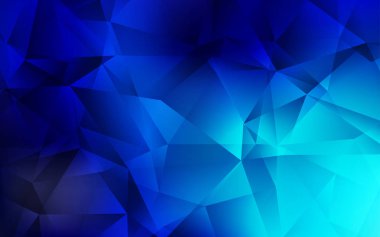 Koyu mavi vektör üçgen mozaik doku.