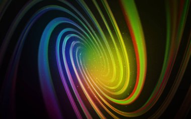 Samanyolu yıldızları ile koyu çok renkli vektör dokusu.