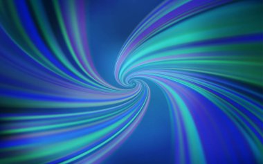 Eğri çizgileri olan hafif Mavili vektör deseni.