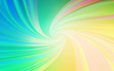 Açık Mavi, Kavisli çizgilerle yeşil vektör dokusu.