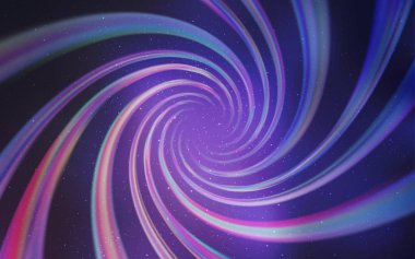 Gece gökyüzü desenle hafif mor vektör yıldız.