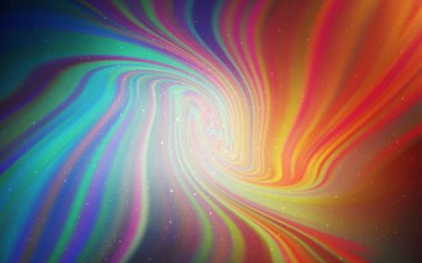 Açık mavi, kozmik yıldızlar ile kırmızı vektör düzeni.