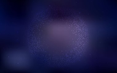 Astronomik yıldızlar ile koyu mor vektör arka plan.