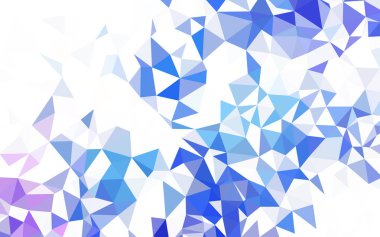 Koyu mavi vektör çokgen desen.