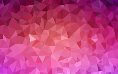 Açık pembe, sarı vektör düşük Poly düzeni.