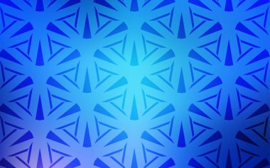  kristaller ile şablon, üçgenler.