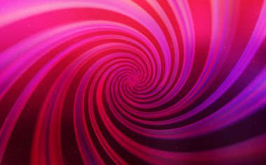 Açık mor, pembe vektör uzay yıldızları ile şablon.