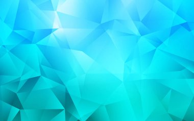 Açık BLUE vektör çokgen arkaplan.