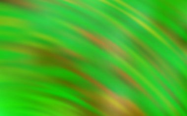 Açık Yeşil, eğri çizgileri olan sarı vektör arkaplanı.