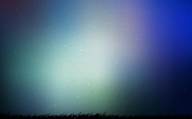 Mavi vektör doku ile Samanyolu yıldız ışık.