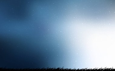 Mavi vektör doku ile Samanyolu yıldız ışık.