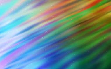 Açık mavi, astronomik yıldızlar ile yeşil vektör arka plan.