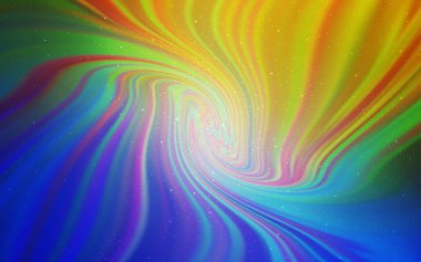 Açık Mavi, Kozmik yıldızlarla sarı vektör düzeni.