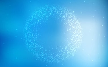 Kozmik Yıldızlar ile açık mavi vektör düzeni.