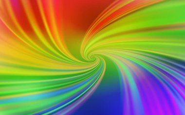 Bükülmüş çizgilerle açık Çok renkli vektör dokusu.