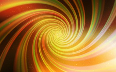 Galaksi yıldızları ile açık turuncu vektör arka plan.