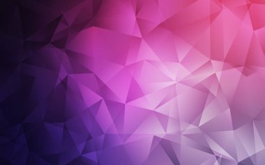 Açık Mor vektör gradyan üçgenler deseni.