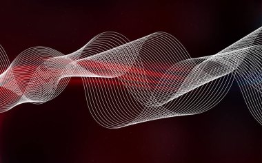 Koyu kırmızı vektör parlak deseni bulanıklaştırdı.