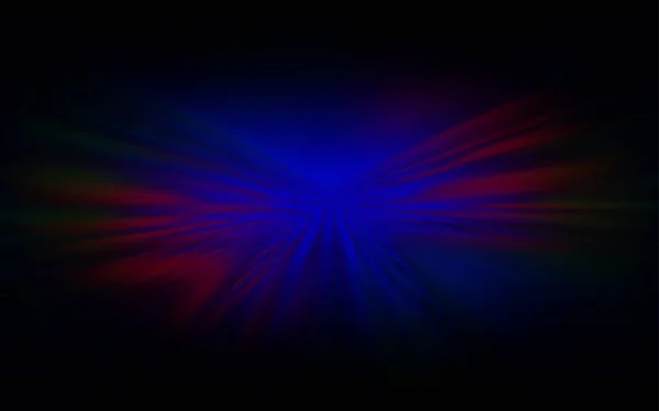 Azul oscuro, patrón de vector rojo con líneas dobladas . — Archivo Imágenes Vectoriales