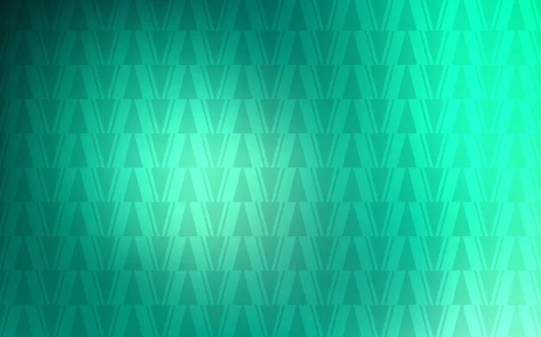 Fond vectoriel vert clair avec lignes, triangles. — Image vectorielle