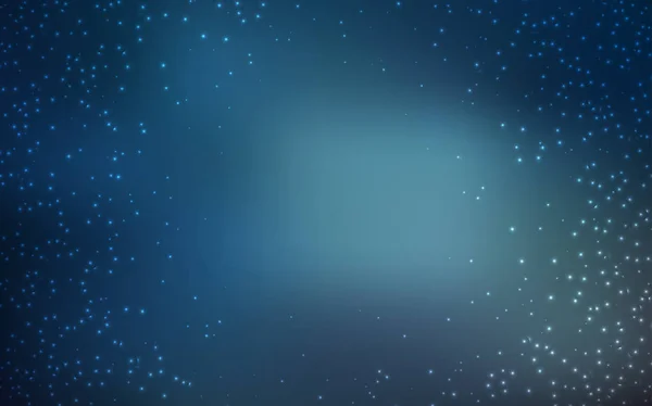 Hellblauer Vektorhintergrund mit Galaxiensternen. — Stockvektor