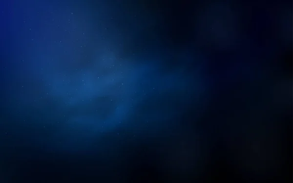 Fondo vector azul oscuro con estrellas de galaxias . — Vector de stock