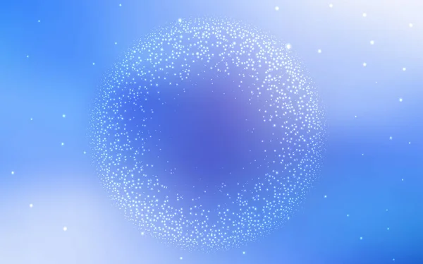 Light BLUE векторний шаблон з космічними зірками . — стоковий вектор
