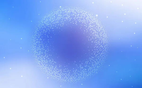 Plantilla vectorial Light BLUE con estrellas espaciales . — Vector de stock