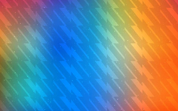 Texture vectorielle multicolore foncé avec lignes colorées . — Image vectorielle