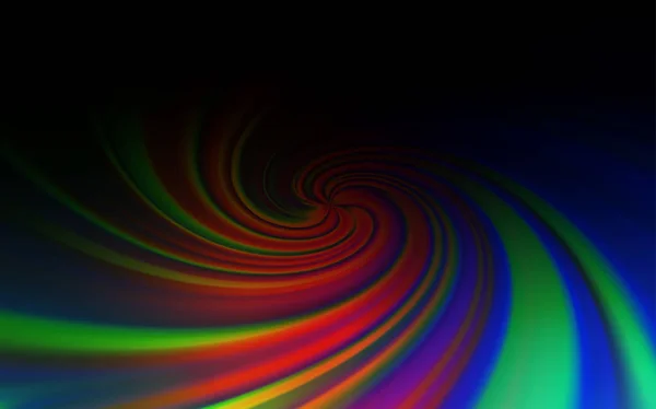 Fond vectoriel multicolore foncé avec lignes courbes. — Image vectorielle