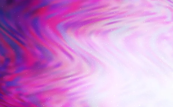 Textura vectorial rosa claro con estrellas de Vía Láctea . — Archivo Imágenes Vectoriales