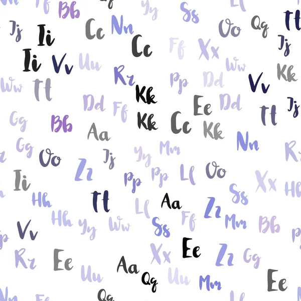 Ανοιχτό ροζ, μπλε διανυσματικό μοτίβο με σύμβολα ABC. — Διανυσματικό Αρχείο