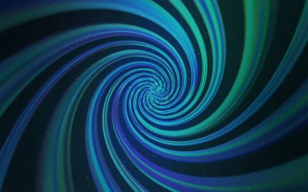 Açık mavi, kozmik yıldızlar ile yeşil vektör düzeni.