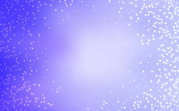 Light Purple vector background with astronomical stars. — Stock Vector