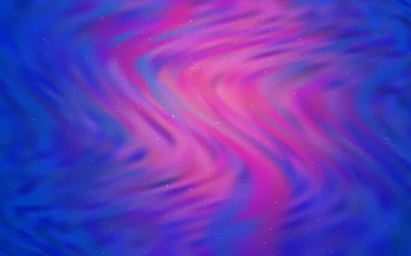 Ανοιχτό μπλε, κόκκινο διανυσματικό φόντο με αστέρες του γαλαξία. — Διανυσματικό Αρχείο