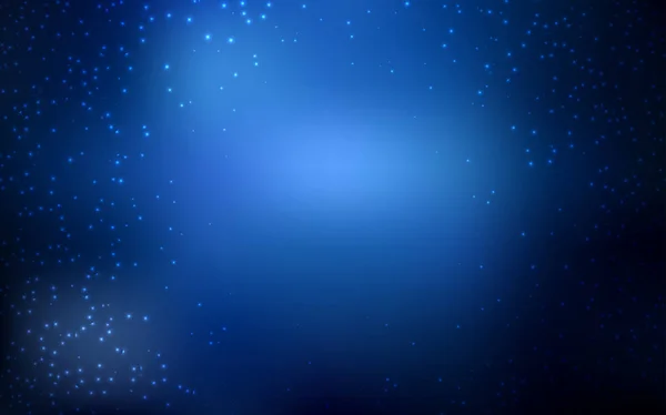 Tessitura vettoriale blu scuro con stelle della Via Lattea . — Vettoriale Stock
