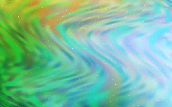 Γαλάζιο, πράσινο διανυσματικό φόντο με αστέρες του γαλαξία. — Διανυσματικό Αρχείο