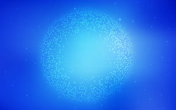 Textura vetorial azul claro com estrelas de forma leitosa . — Vetor de Stock