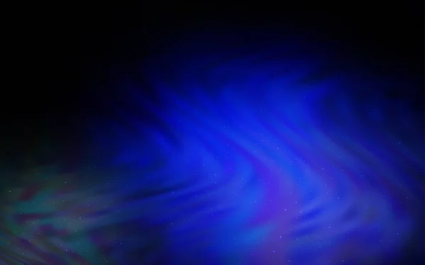 Mörk blå vector bakgrund med galaxy stjärnor. — Stock vektor