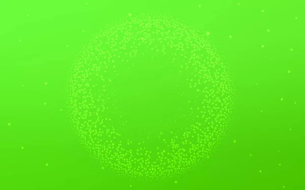 Diseño vectorial verde claro con estrellas cósmicas . — Vector de stock