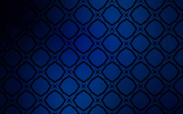 Texture vectorielle BLEU foncé avec de belles étoiles. — Image vectorielle