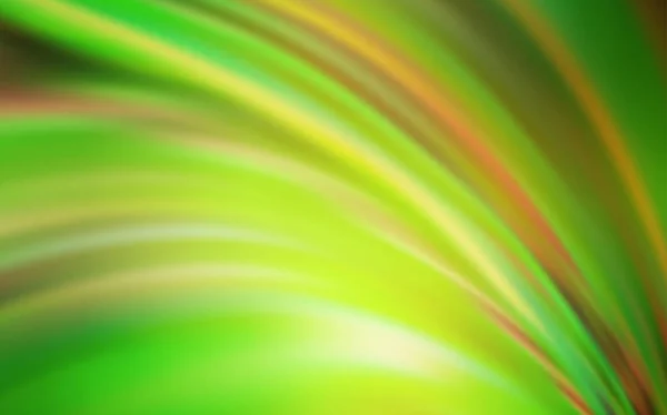 Hellgrüner, roter Vektor farbenfroher Unschärfehintergrund. — Stockvektor