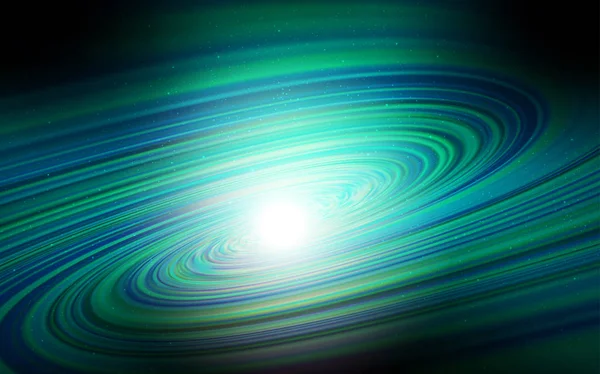 深蓝色、绿色矢量布局与宇宙星. — 图库矢量图片