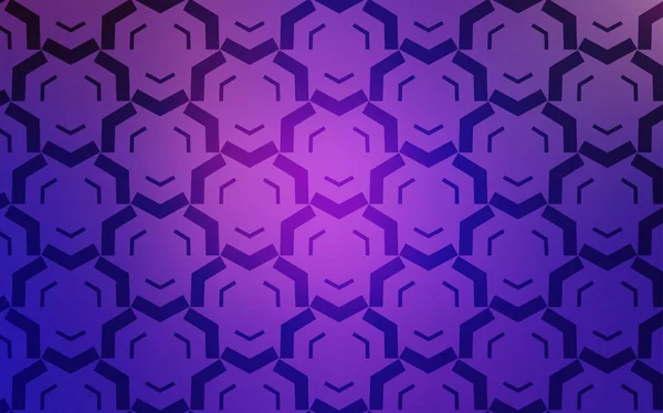 Modèle vectoriel violet clair, rose avec lignes courbes. — Image vectorielle